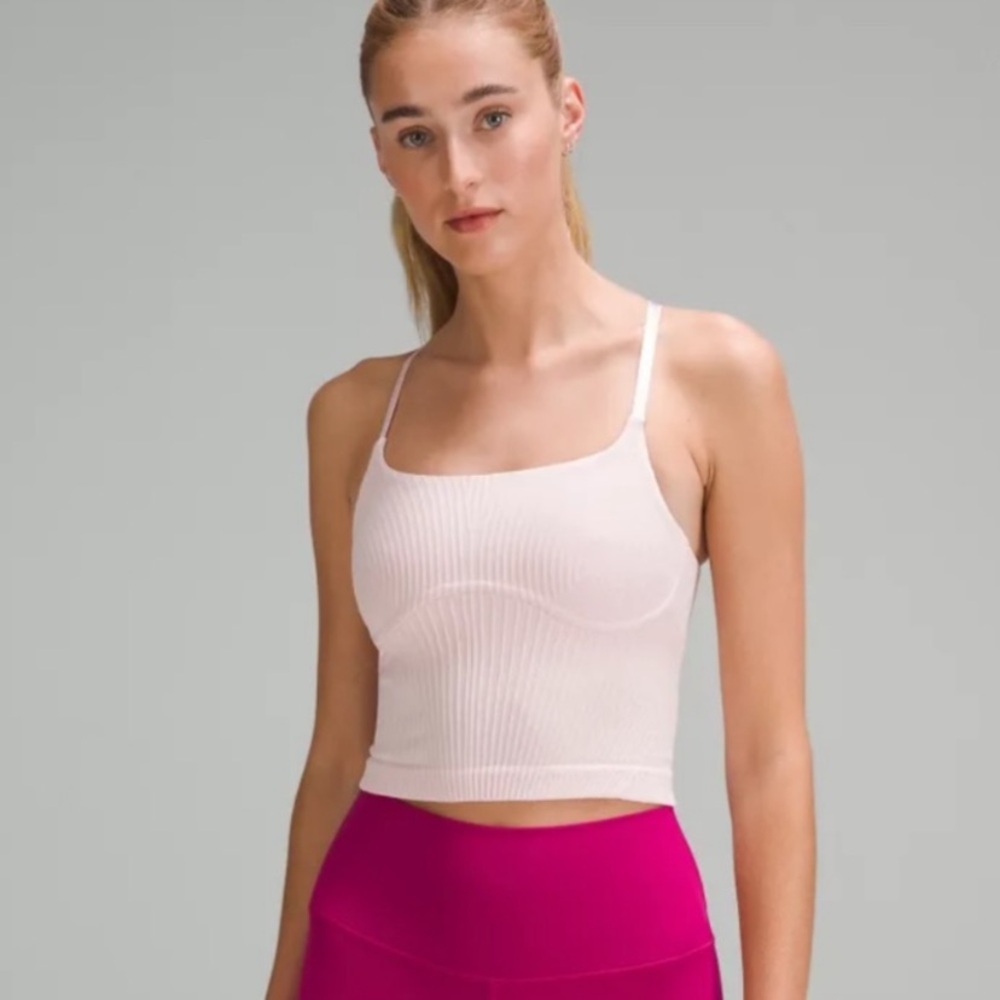 Lululemon Strappy Seamless Yoga Shelf Tank Top Size 12